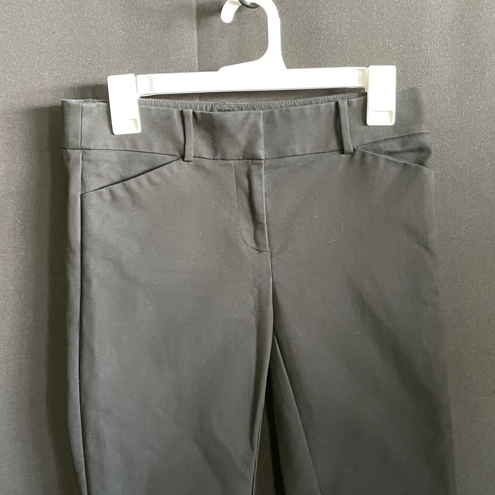 LOFT Marisa Skinny Pants Womens 0 Black Good Stretch Workwear Ankle Trousers